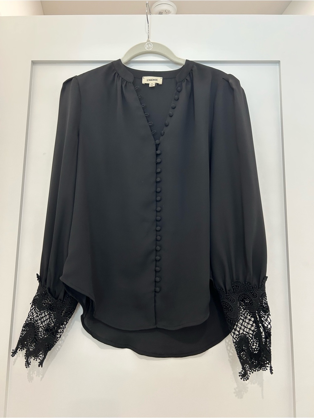 L’Agence Ava Lace Cuff Blouse